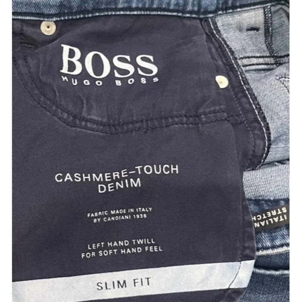 Hugo Boss Slim Fit Jeans Cashmere Touch  Candiani Denim  Men’s 30X27